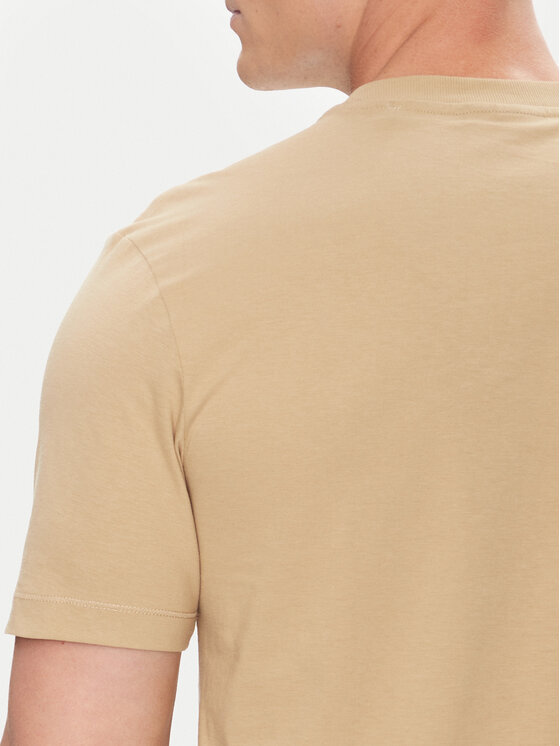 HUGO HUGO T-Shirt Dusplit 50542784 Béžová Regular Fit