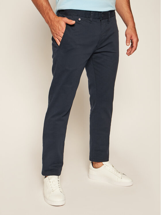 Tommy Jeans Chinos kelnes Tjm Original DM0DM04398 Tamsiai mėlyna Slim Fit •  Modivo.lt