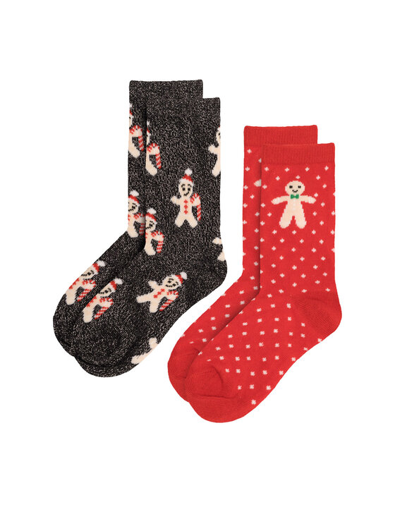 Nelli Blu Nelli Blu Lange Socken 7KB-005-AW23 (2-pack) Bunt