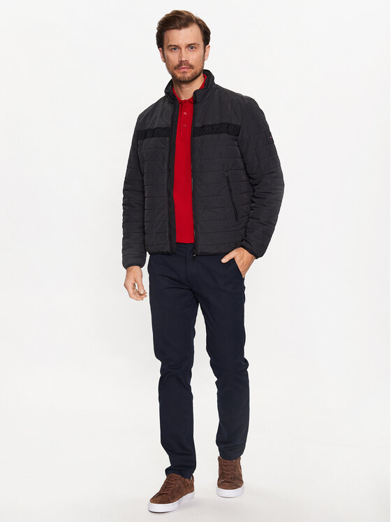 Tommy Hilfiger Tommy Hilfiger Übergangsjacke MW0MW31638 Schwarz Regular Fit