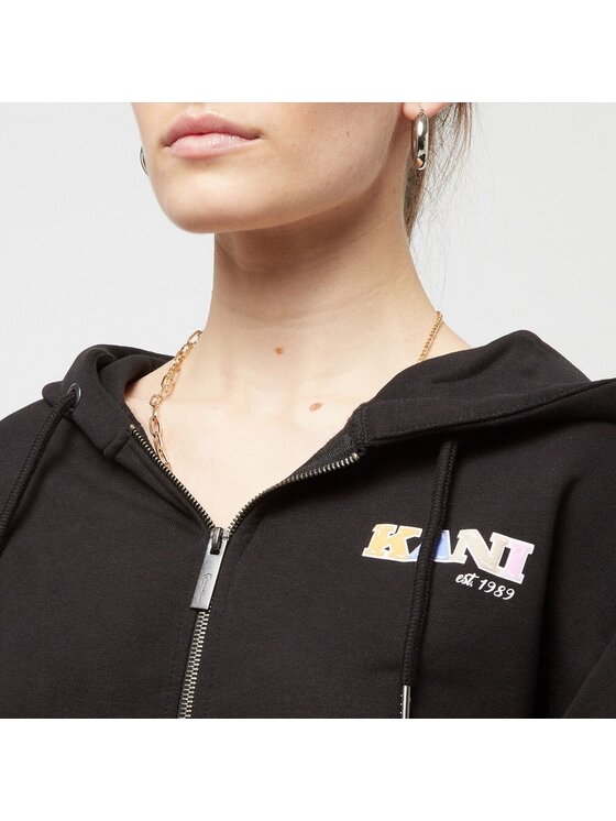Karl Kani Karl Kani Felpa Retro Full Zip Hoodie Nero Regular Fit