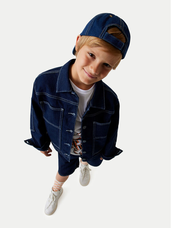 Guess Guess Giacca di jeans L6GL02 D8110 Blu scuro Regular Fit