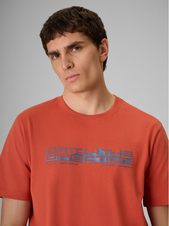 4F 4F T-Shirt TREKKING Koralowy Regular Fit