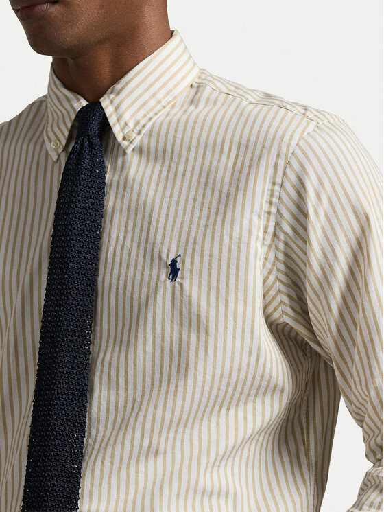Polo Ralph Lauren Polo Ralph Lauren Koszula 710B15595007 Beżowy jasny Custom Fit