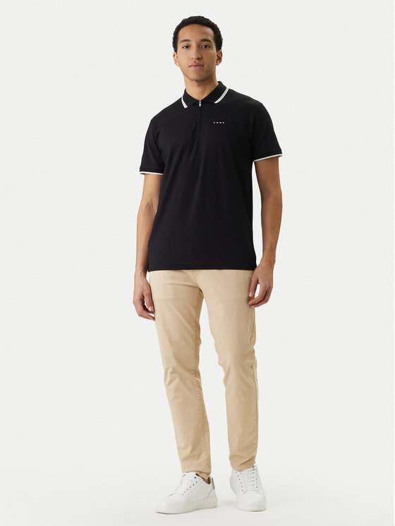 Jack & Jones Jack & Jones Pólóing Fusion 12289953 Fekete Regular Fit