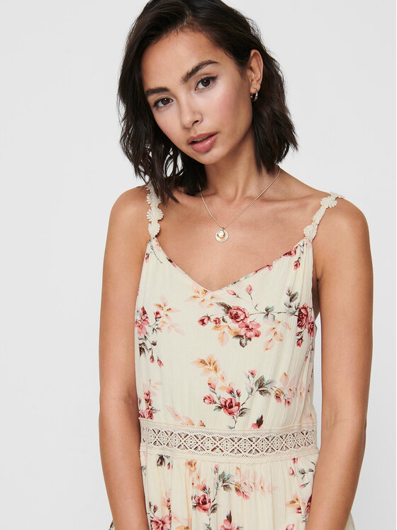 ONLY ONLY Ljetna haljina Karmen 15177478 Bež Regular Fit