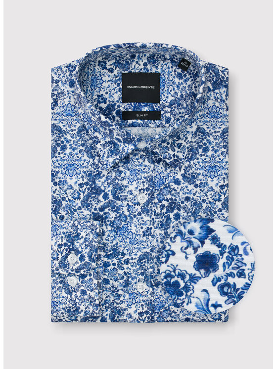 Pako Lorente Pako Lorente Koszula P26SF-1X-024 Niebieski Slim Fit