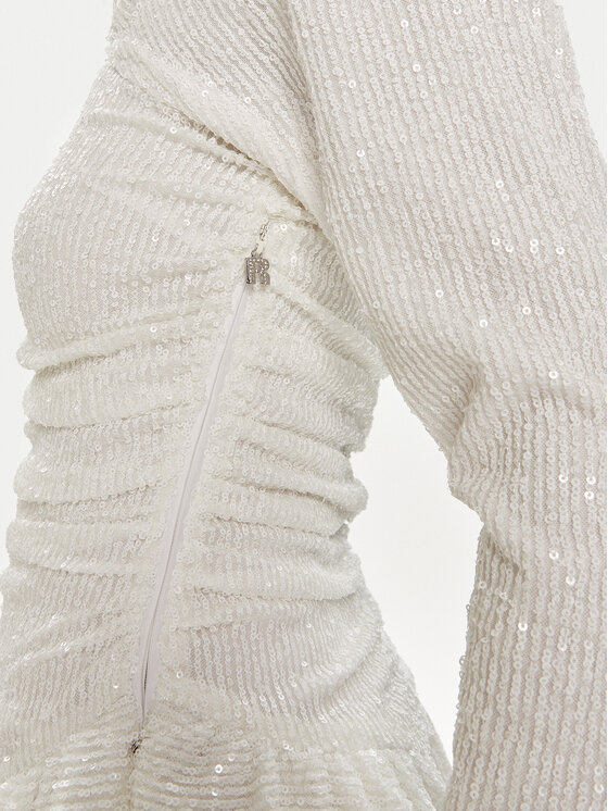 ROTATE ROTATE Coctailkleid 112162857 Écru Regular Fit