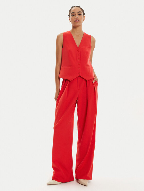 STAUD STAUD Weste Brett R24P1100ST Rot Regular Fit