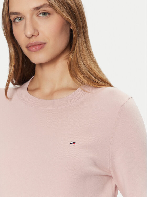 Tommy Hilfiger Tommy Hilfiger Sweater WW0WW44984 Rózsaszín Regular Fit