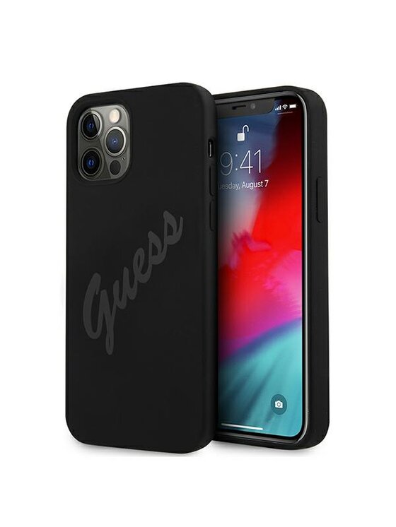 Etui na telefon Guess, Czarne, iPhone 12 Pro Max