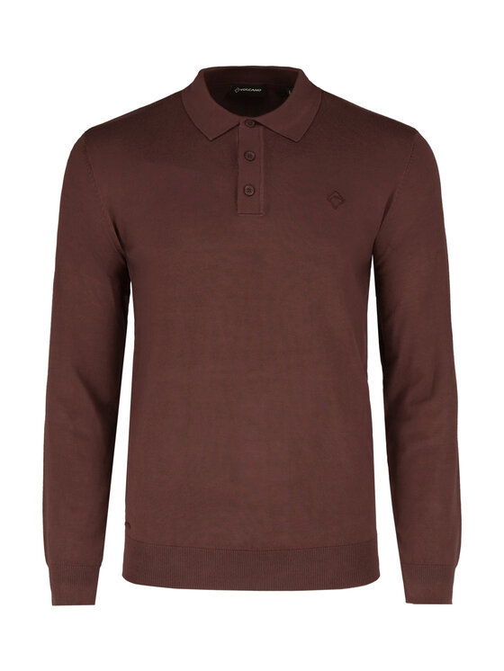Volcano Volcano Sweter S-MARIO Fioletowy Regular Fit