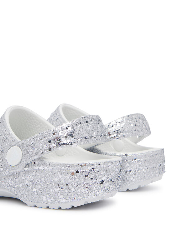 Crocs Crocs Шльопанці Classic Dazzle Glitter Clog K 213915 Срібний
