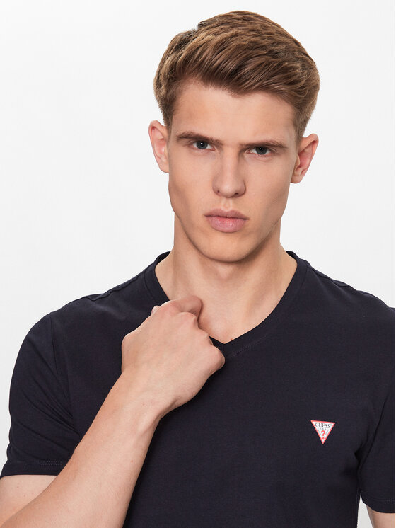 Guess Guess Футболка M2YI37 I3Z14 Cиній Slim Fit