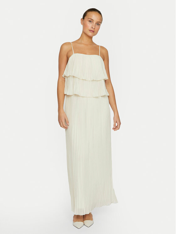 Vila Vila Rochie cocktail Chiffan 14104100 Gri Regular Fit