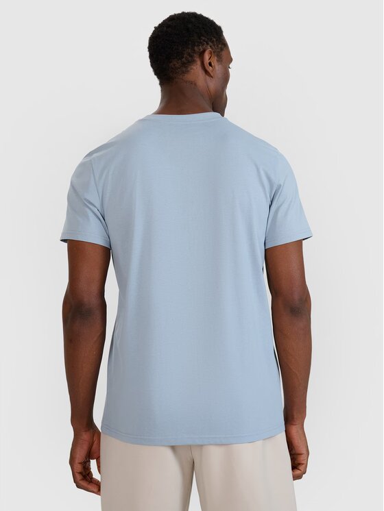 4F 4F T-Shirt 4FWSS25TTSHM2074-34S Niebieski Regular Fit