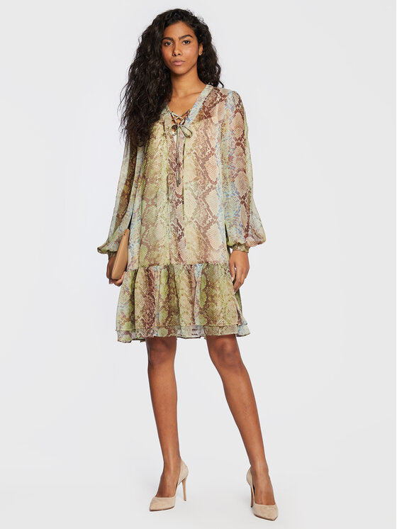 Guess Guess Повсякденна сукня W3RK01 WDW52 Зелений Regular Fit