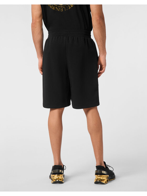 Plein Sport Plein Sport Αθλητικό σορτς PAEC MJT2601 STE003N Μαύρο Regular Fit