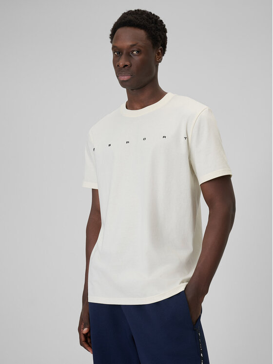 4F 4F T-Shirt CITY Kremowy Regular Fit