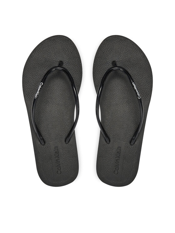 Flip flop Calvin Klein Flatform Ff Deboss Logo Tpu HW0HW01977 Negru