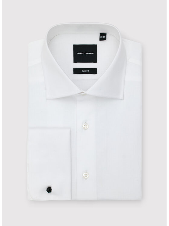 Pako Lorente Pako Lorente Koszula P26SF-1X-048 Biały Slim Fit