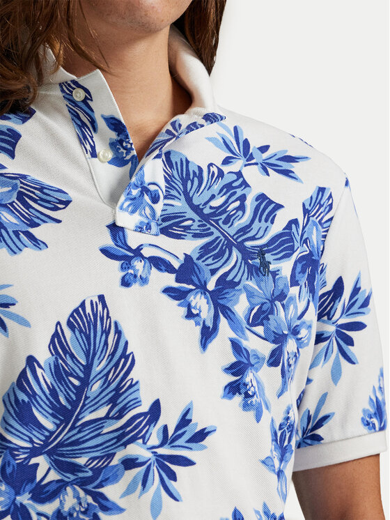 Polo Ralph Lauren Polo Ralph Lauren Поло 710P04013001 Голубий Custom Slim Fit