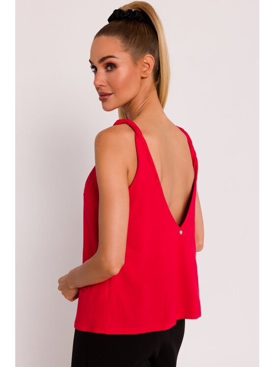 Made of Emotion Made of Emotion Blusa M792 Rosso Generous Fit