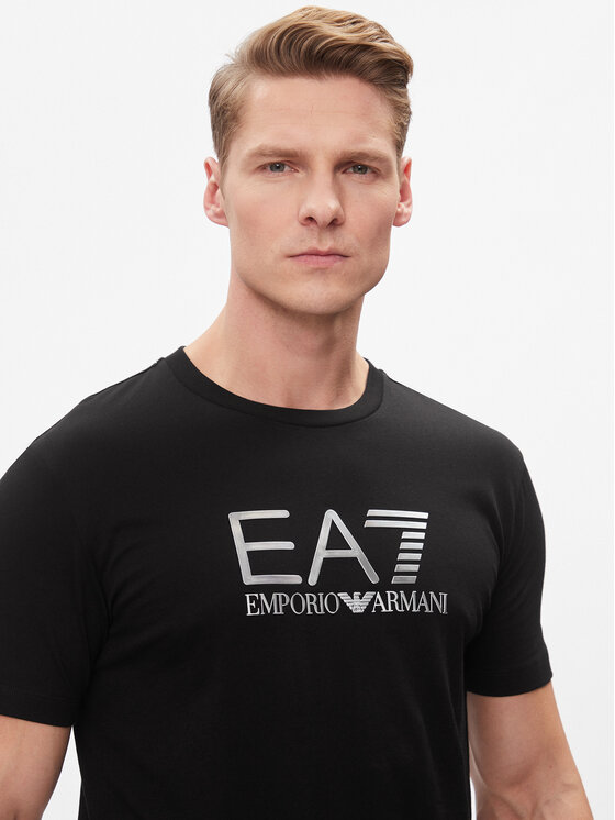 EA7 Emporio Armani EA7 Emporio Armani T-shirt 3DPT71 PJM9Z 1200 Crna Regular Fit