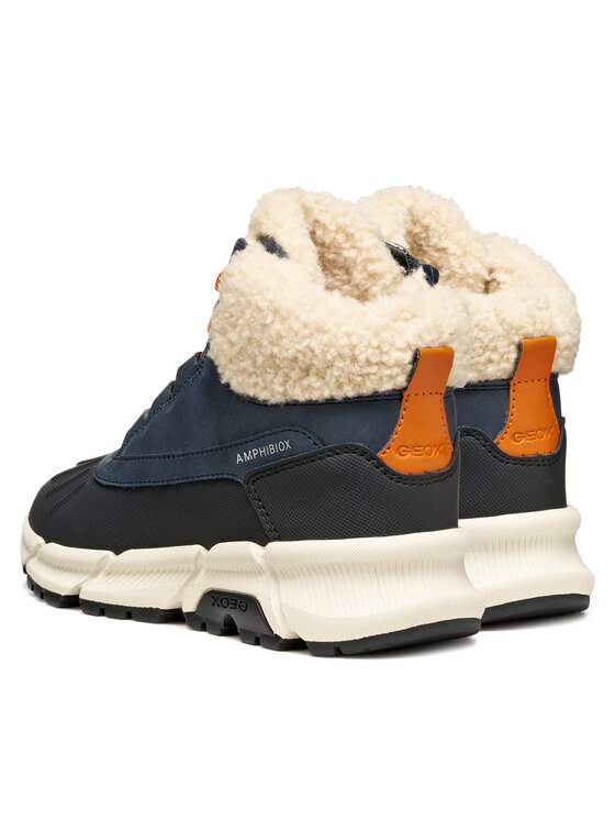 Geox Geox Šnurovacia obuv J Flexyper Plus J56LCB 0ME50 C4218 S Tmavomodrá