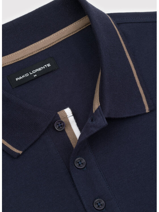 Pako Lorente Pako Lorente Polo P26WN-TX-008 Granatowy Regular Fit