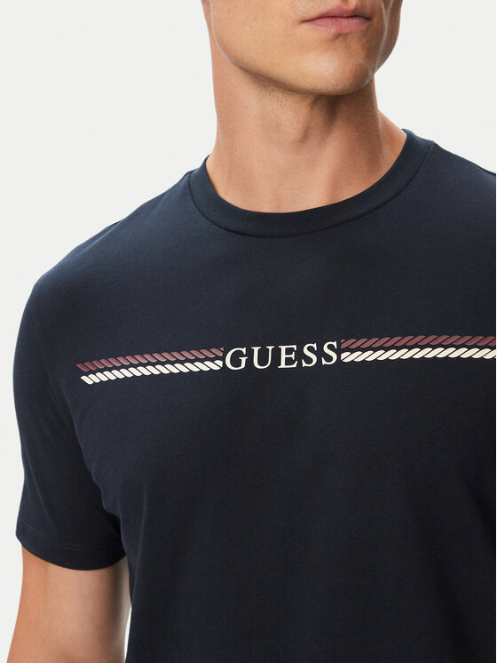 Guess Guess Marškinėliai Z6BI05 K6536 Tamsiai mėlyna Regular Fit