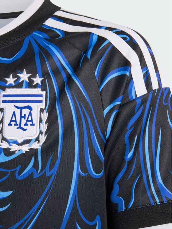adidas adidas Koszulka techniczna Argentina 26 Away Messi Kids Jersey Czarny Regular Fit
