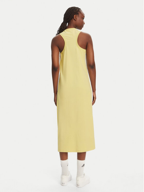 adidas adidas Kleid für den Alltag Essentials 3-Stripes JE1210 Gelb Regular Fit