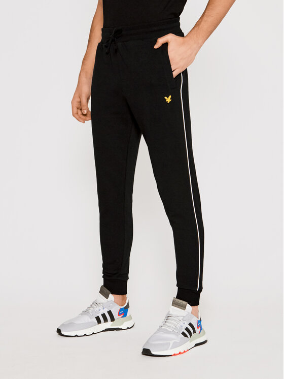 Lyle \u0026 Scott Pantaloni da tuta Contrast TR1483SP Nero Regular Fit •  Modivo.it