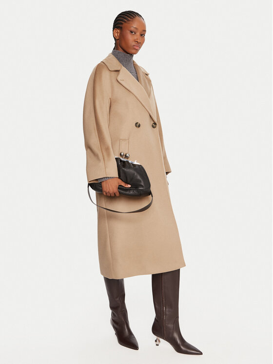 Weekend Max Mara Weekend Max Mara Płaszcz wełniany Resina 2525016102 Beżowy Regular Fit