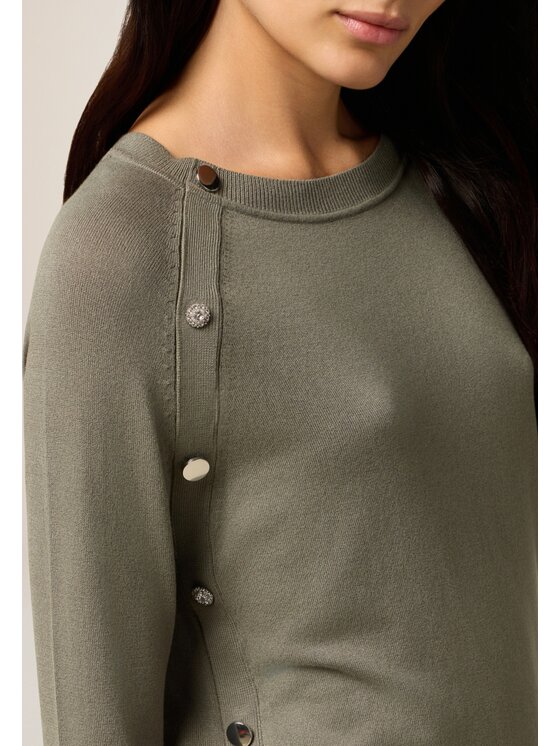 Oltre Oltre Maglione M284J005018N035 Verde Slim Fit