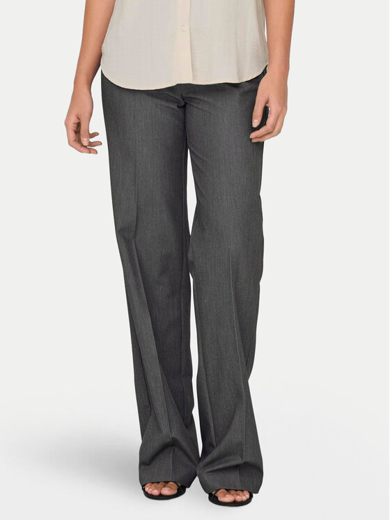 ONLY ONLY Kalhoty z materiálu Kayle 15324532 Šedá Straight Fit