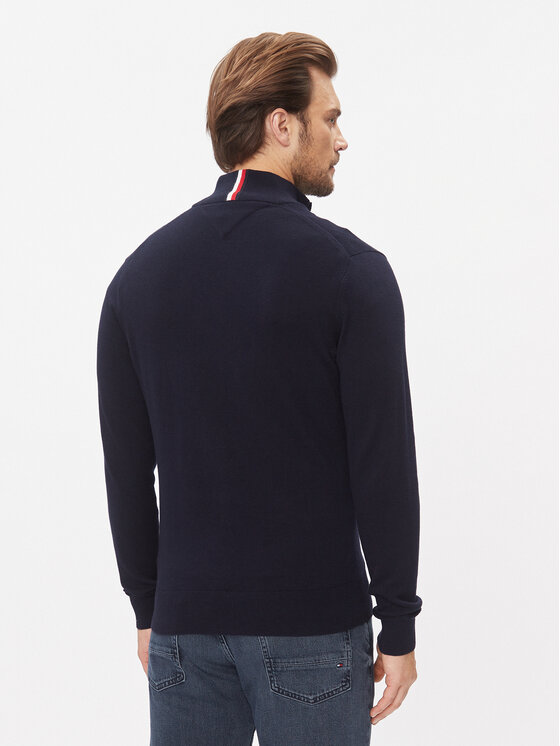 Tommy Hilfiger Tommy Hilfiger Kardigán MW0MW28050 Sötétkék Regular Fit