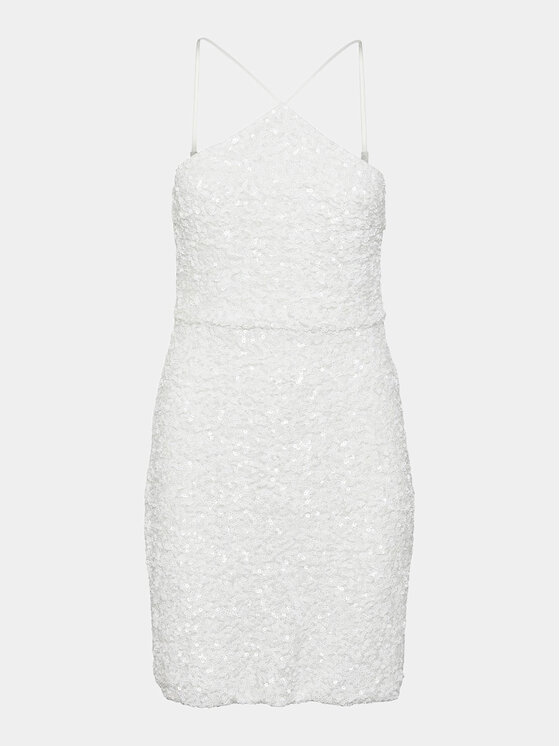 YAS YAS Cocktail obleka Ariella 26032153 Bela Regular Fit