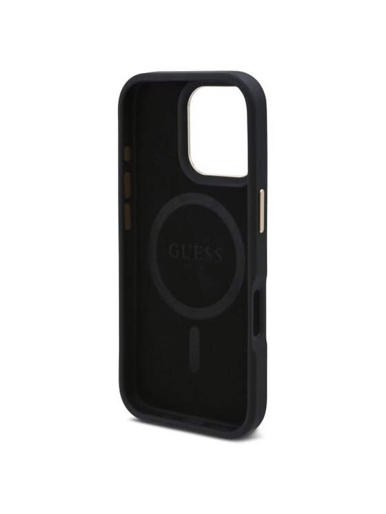 Guess Guess Etui na telefon iPhone 16 Pro Czarny