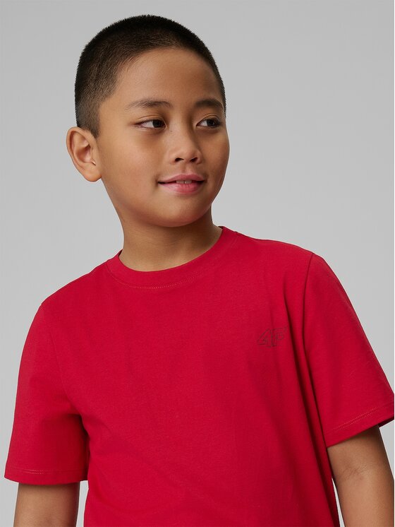 4F 4F T-shirt 4FJRSS26TTSHM3598-62S Rosso Regular Fit