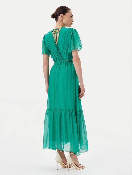 Haveone Haveone Rochie de vară AFF-N006 Verde Loose Fit