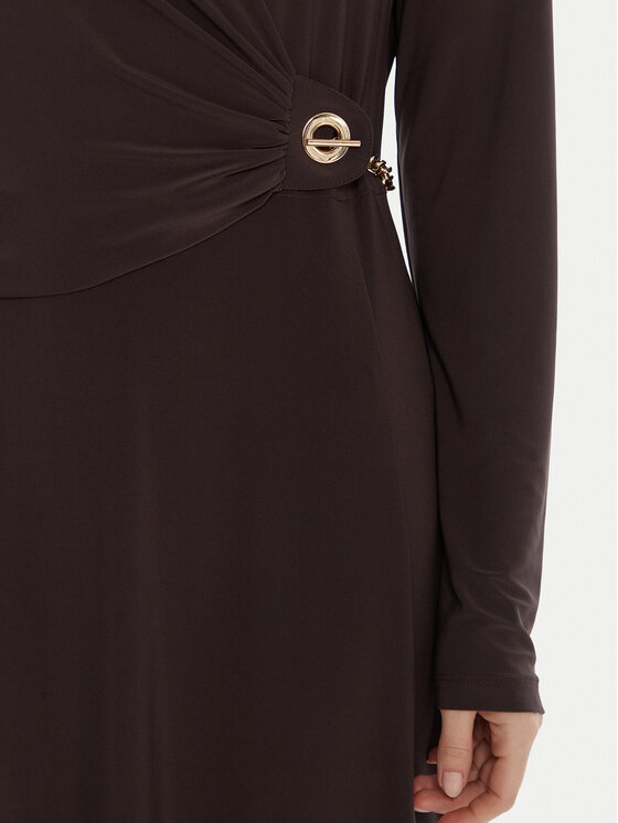 Joseph Ribkoff Joseph Ribkoff Cocktail obleka 253235 Rjava Slim Fit