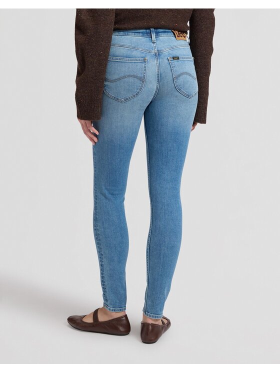 Lee Lee Jeansy SCARLETT HIGH Niebieski Skinny Fit