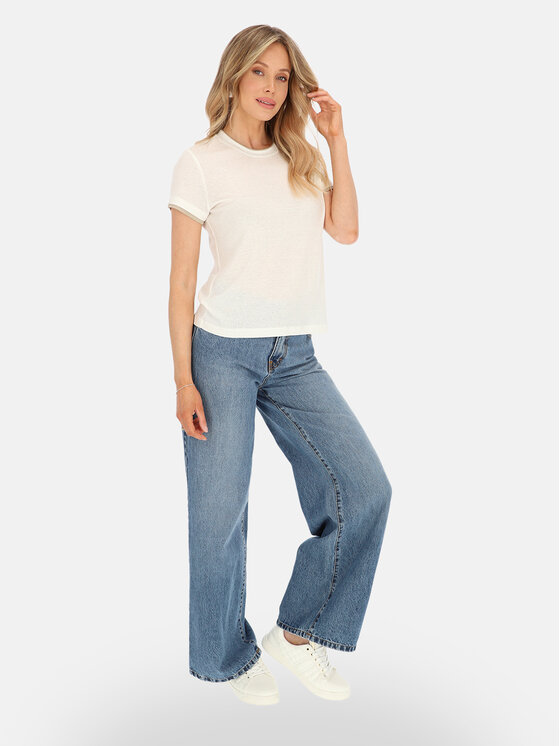 L’AF L’AF T-Shirt Kapri Kremowy Regular Fit