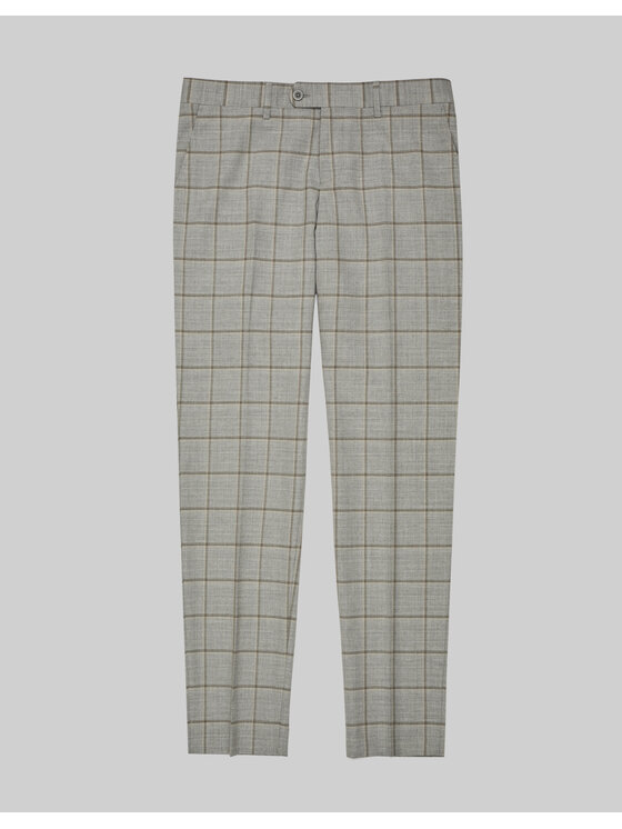 Borgio Borgio Spodnie garniturowe alia Szary Slim Fit
