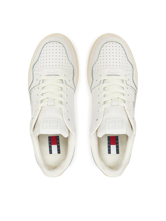 Tommy Jeans Tommy Jeans Snīkeri Tjw Retro Basket Flatform EN0EN02840 Écru