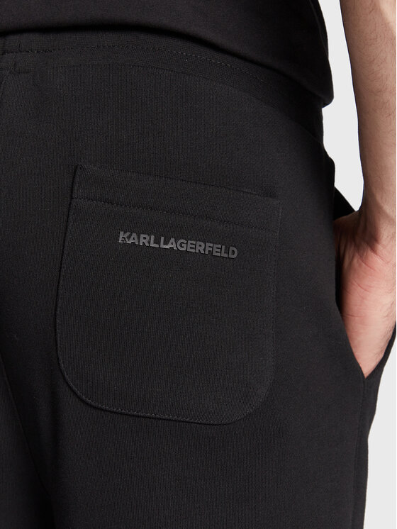 KARL LAGERFELD KARL LAGERFELD Spodnie dresowe 705027 524910 Czarny Regular Fit