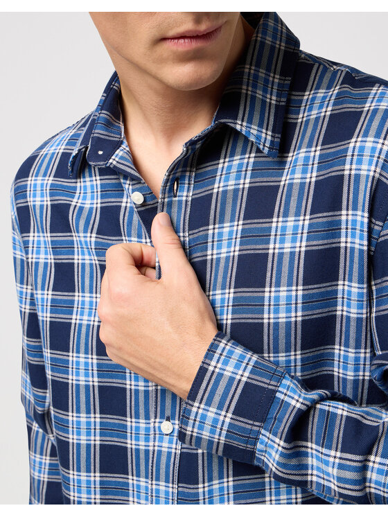Wrangler Wrangler Koszula LS 1 PKT SHIRT Kolorowy Regular Fit