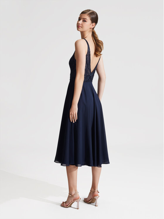 Hey Kyla Hey Kyla Cocktail obleka 5AG012HK Mornarsko modra Regular Fit